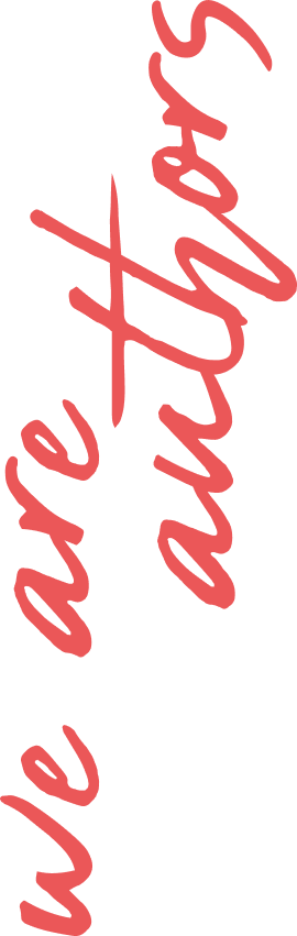 Slogan "we are authors"