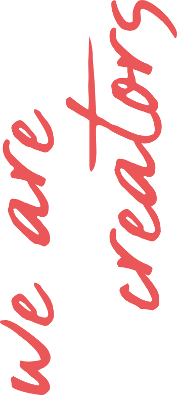 Slogan "we are creators"