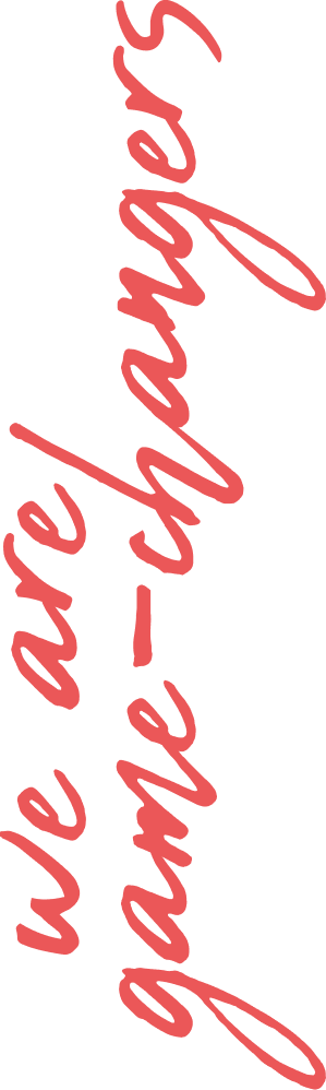 Slogan "we are game changers"